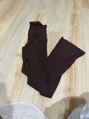 Women's Brown Wide-Leg Pants